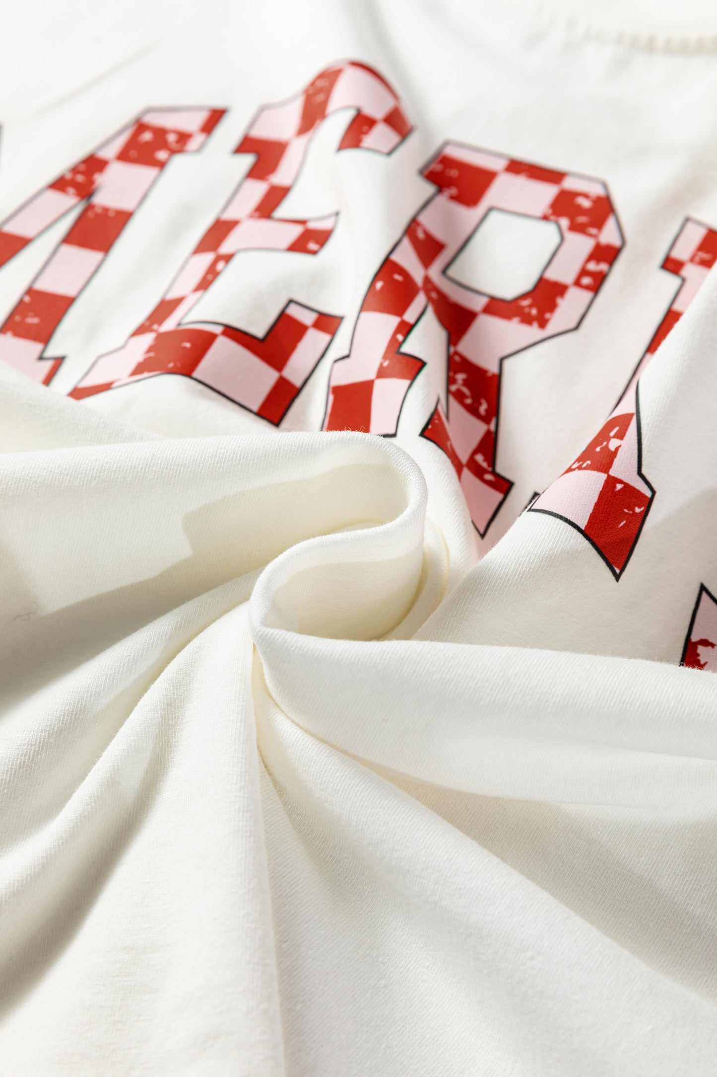 Pink Checkered MERRY Graphic Christmas Tree Print Short Lounge Set