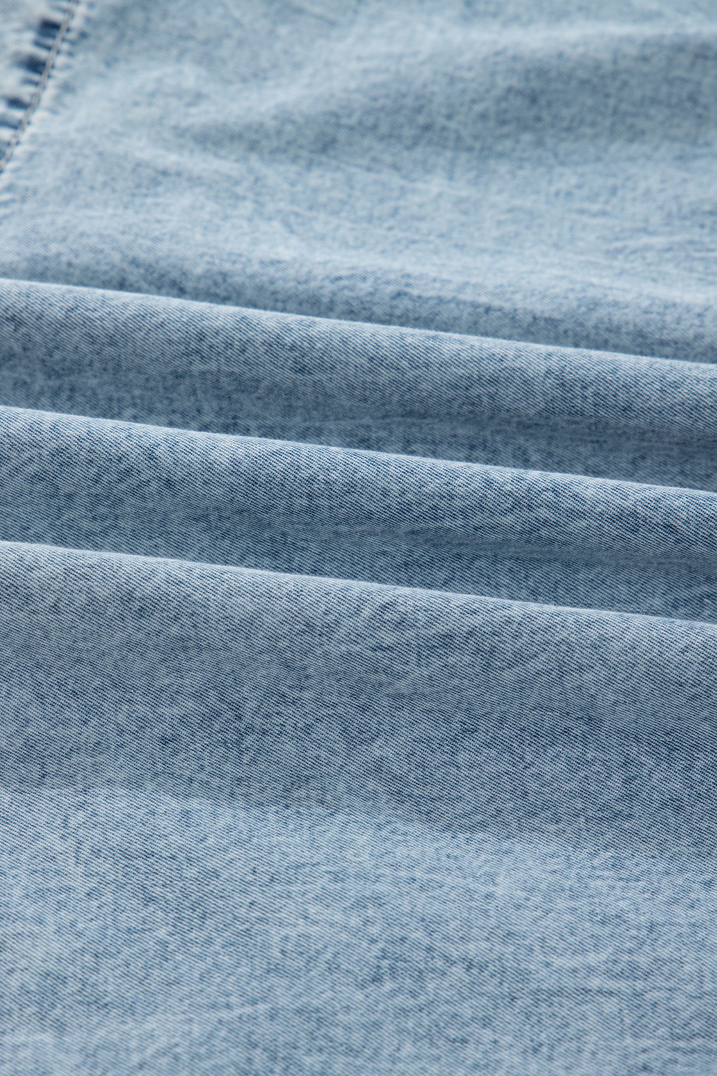 Dusk Blue Light Wash Tiered Flowy Overall Denim Dress